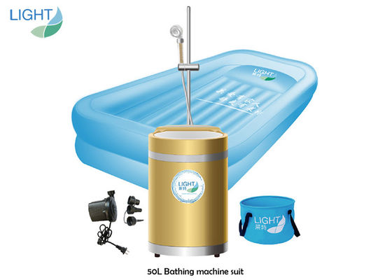 バッテリーの充電の寝たきりの患者のための50L医学の膨脹可能な浴槽